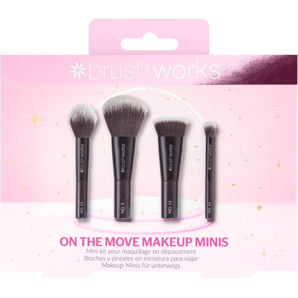 Brushworks On The Move Makeup Minis Set