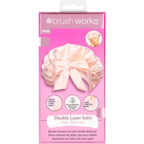 Brushworks Double Layer Satin Hair Bonnet