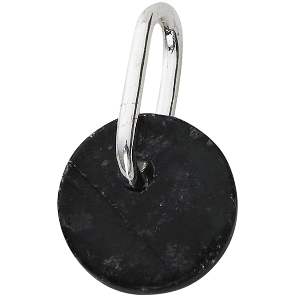 Design Letters Silver Dark Green Marble Charm 6 mm
