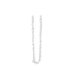Design Letters Necklace Chain 45 cm Silver