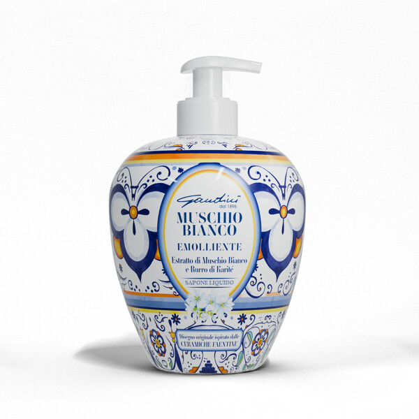 Gandini Muschio Bianco Emolliente Liquid Soap