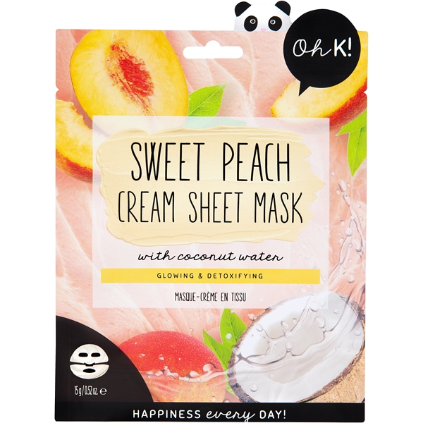 Oh K! Sweet Peach Cream Sheet Mask