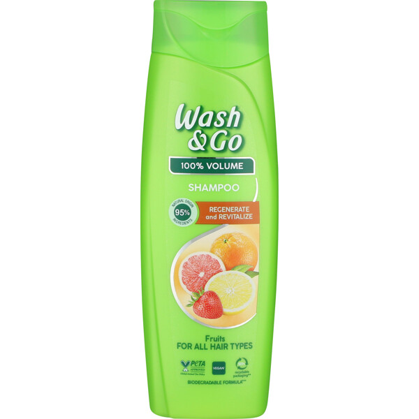 Wash & Go 100% Volume Shampoo Fruits - All Hair
